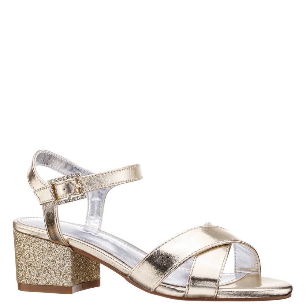 NEW NINA girl's valentin heel in gold